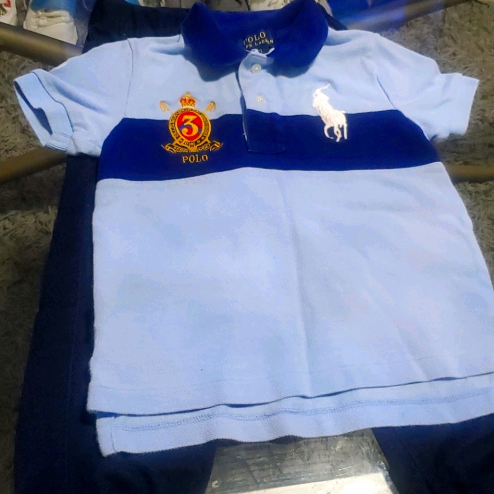 Blue Polo Shirt and Navy Nautica Khakis